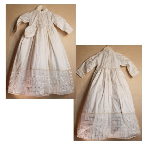 raw silk christening gowns